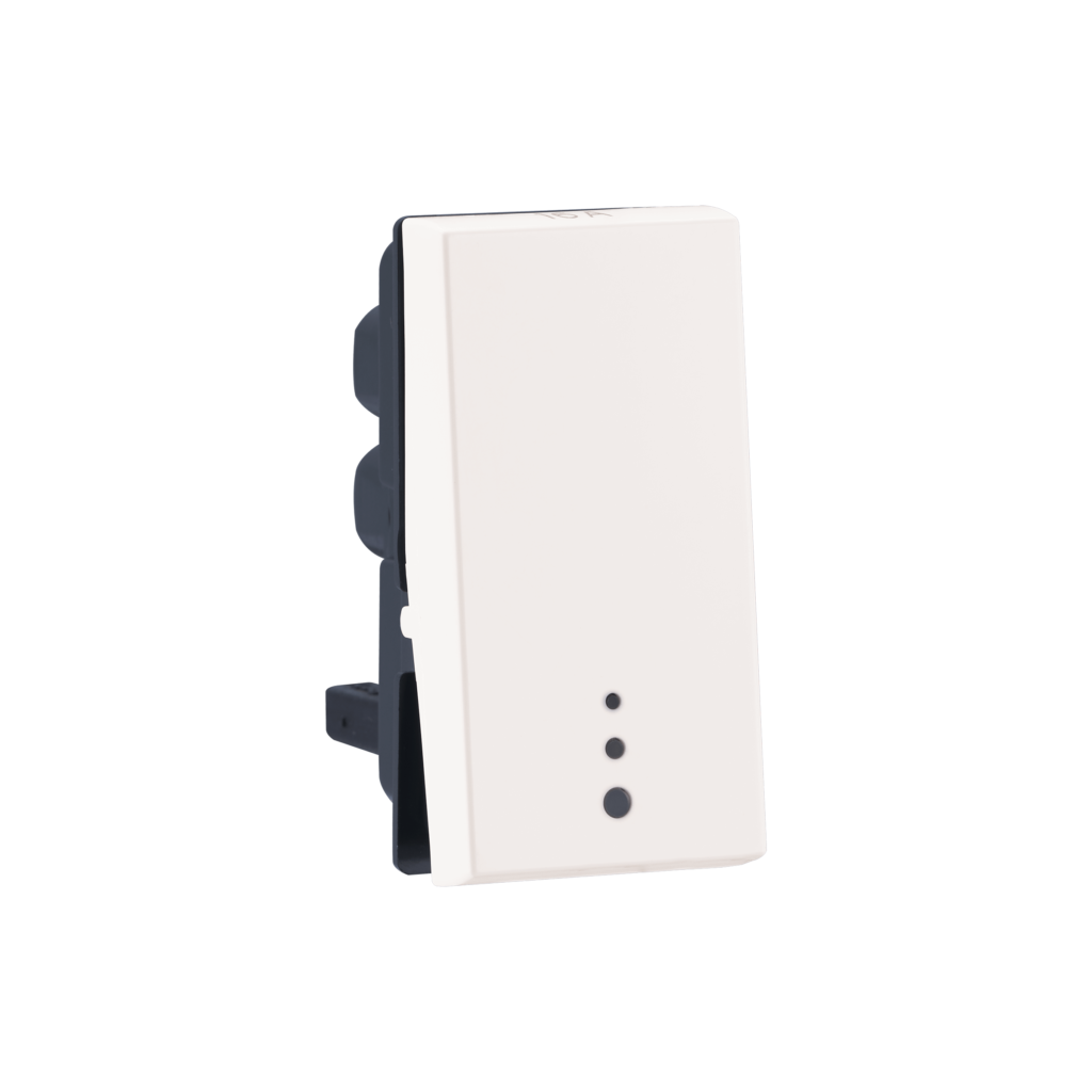 Myrius 16A Switch 1 Way 1M With Indicator White